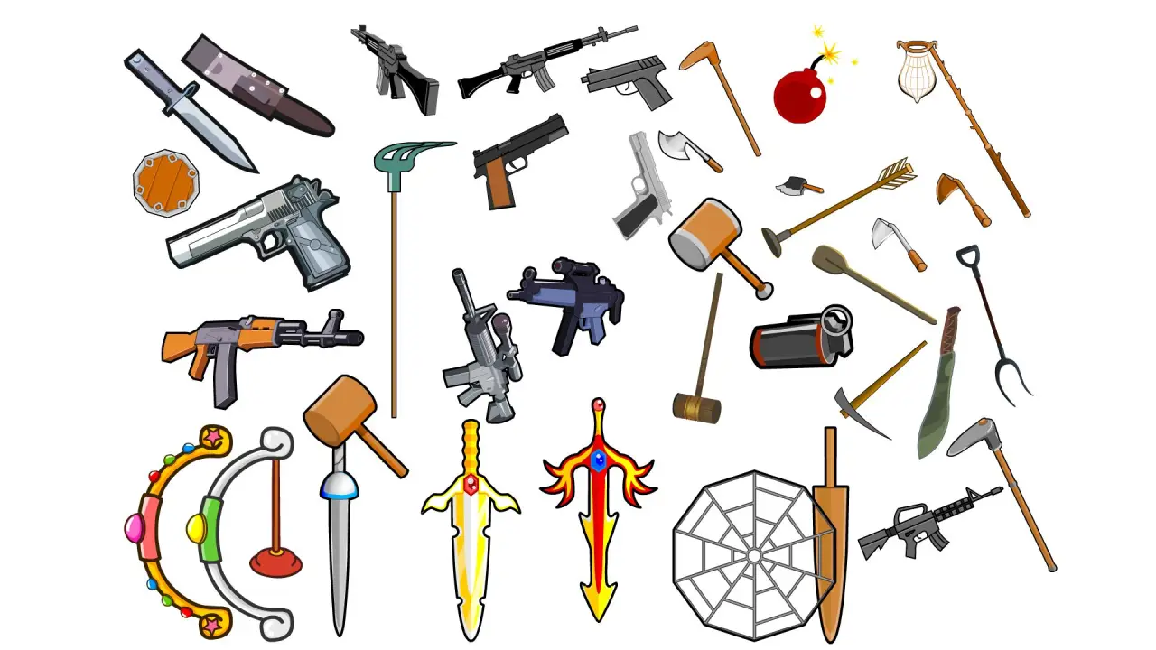 机关枪手雷叉子