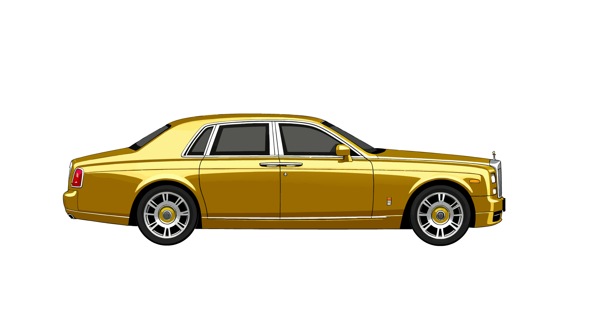 土豪金劳斯莱斯幻影